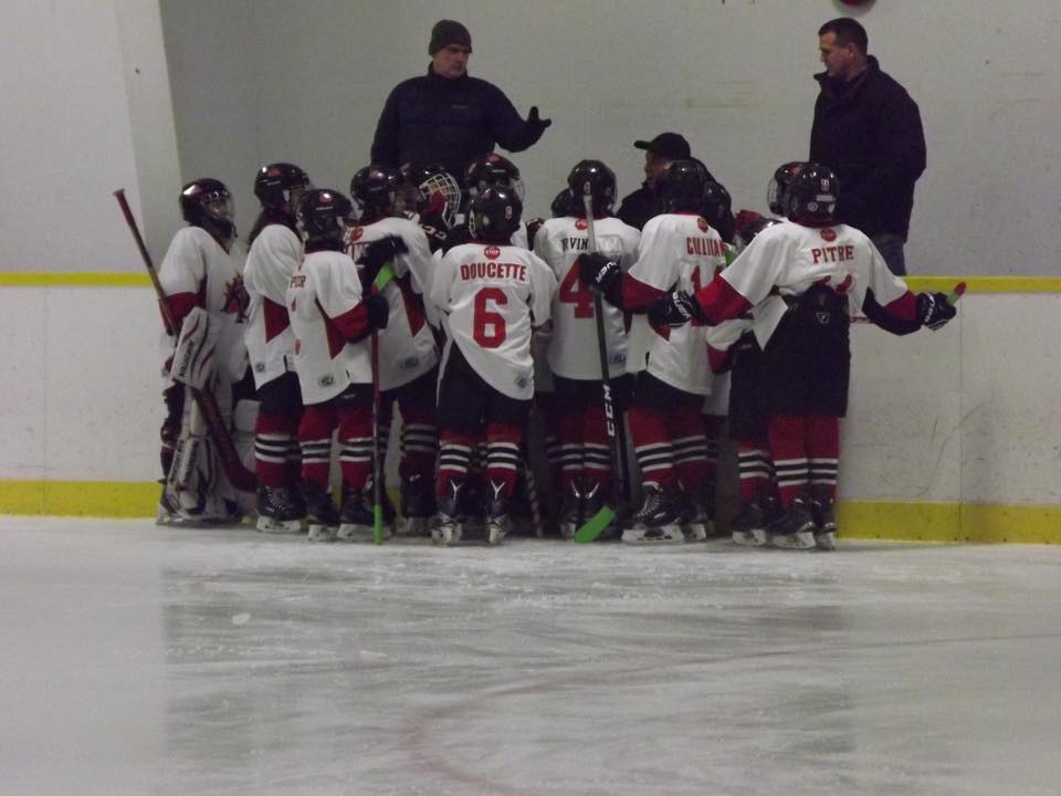 peewee aa hawks bench